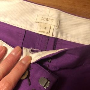 J.Crew Purple 3” Chino Shorts
